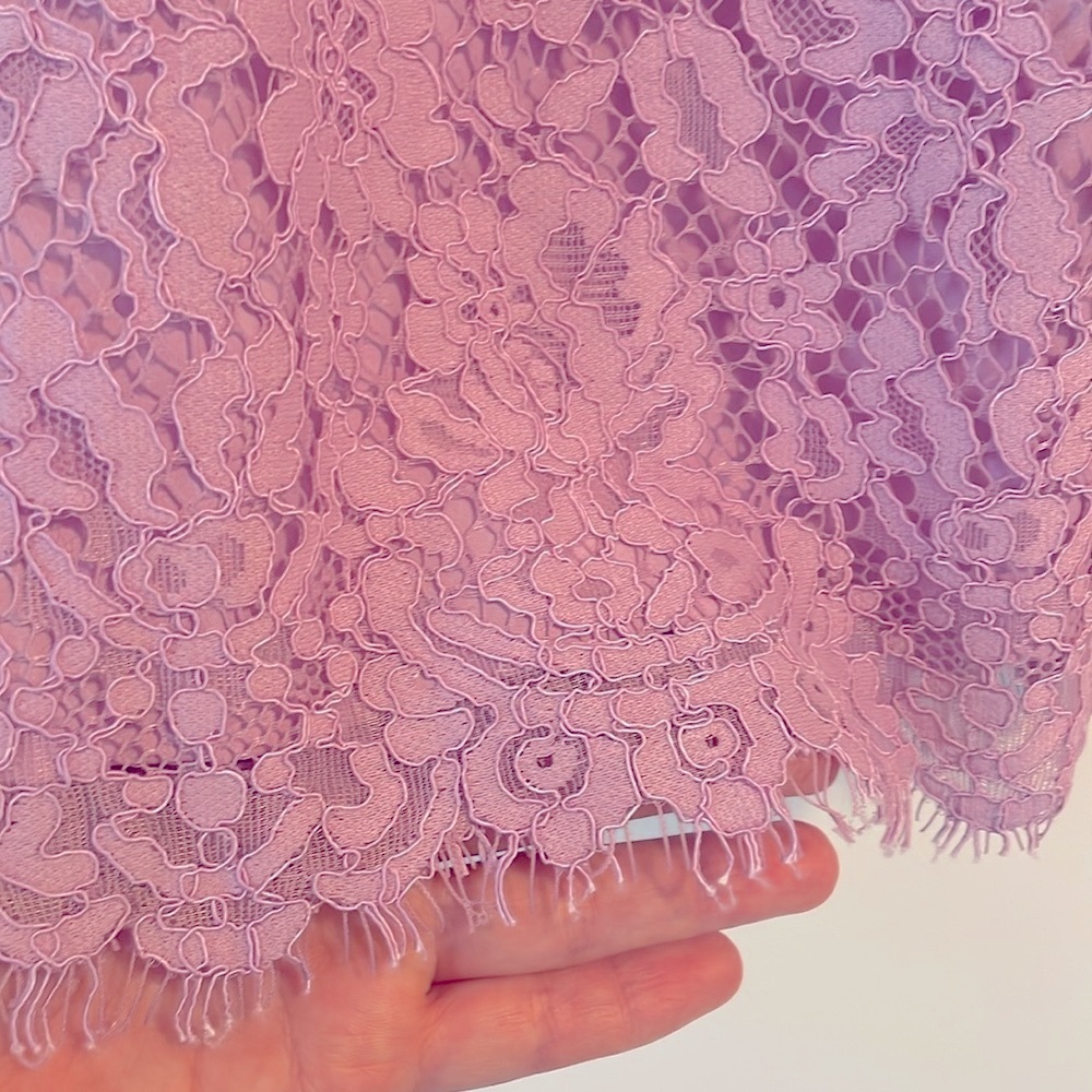 J. Crew Sleeveless Button-Collar Romantic Floral Lace Top, Soft Pink - Picture 7 of 8